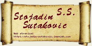 Stojadin Šutaković vizit kartica